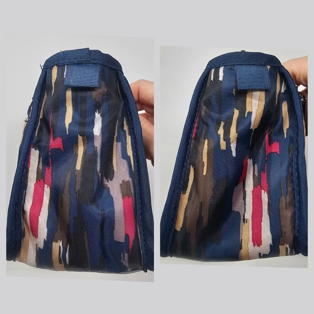 Lug Parasail Makeup Pouch Cosmetic Case Riverwalk Navy Pattern
